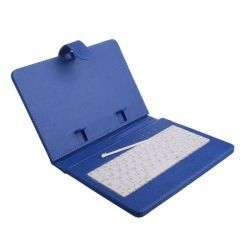 NEW 7 inch BLUE Leather USB KeyBoard Case_MID_ePad_Archos_A9_Android 
