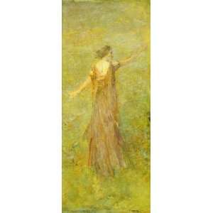   Made Oil Reproduction   Thomas Wilmer Dewing   24 x 58 inches   June