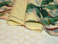 50s Palm Springs Brat Pack Vintage Barkcloth Fabric Panel Saison 