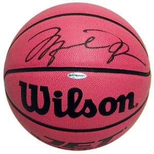  Michael Jordan Autographed Leather Basketball Sports 
