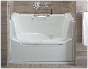 Stylish alternative to walk in and institutional looking baths ( view 