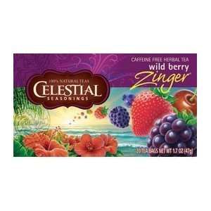 Herb Tea, Wild Berry Zingr, 20 bag ( Value Bulk Multi pack)  