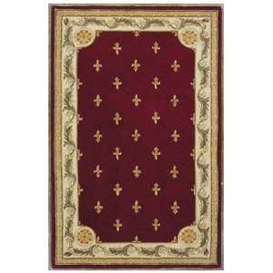  Jewel Fleur De Lis Red 26 x 42 Area Rug Furniture 