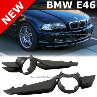 BMW E46 318i 323i 328i OEM Factory Style Black Front Bumper Fog Light 