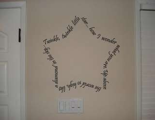   LITTLE STAR Vinyl wall lettering sayings words decals art  