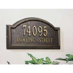   Standard Lawn Providence Arch Address Plaque Two Lines: Home & Kitchen