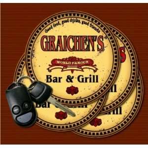  GRAICHENS Family Name Bar & Grill Coasters: Kitchen 