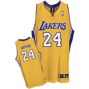 Kobe Bryant Lakers Adidas NBA Authentic Gold Jersey   Size 54  2XL 