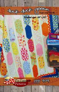 Pie Plate Patterns Duck Duck Goose quilt pattern  