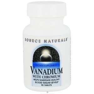  Source Naturals   Vanadium With Chromium   90 Tablets 