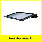 Ipad Case 3 Black Folio Hard Cover Stand Apple Full Bod
