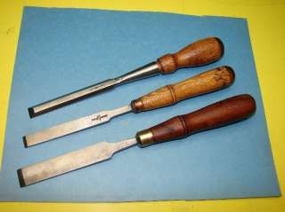   BUCK BROS BUCK BROTHERS WOOD SOCKET CHISEL GOUGE TOOL LOT CARVING OLD