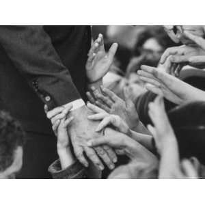  Senator Robert F. Kennedy Shaking Hands with Admirers 
