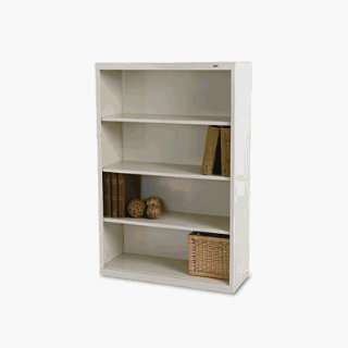  Metal Bookcase, 52 1/2 High, Three Adjustable, One Fixed 