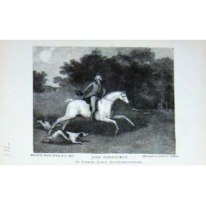  1896 John Parkhurst Catesby Abbey Horse Hunting Dogs