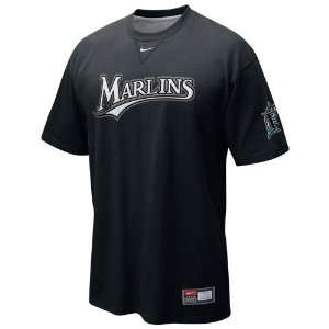   Florida Marlins Black Tackle Twill Wordmark T shirt: Sports & Outdoors