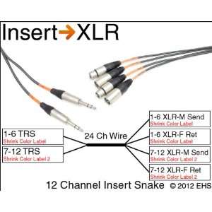  Horizon VFlex 12 Channel Insert Snake with XLRs 