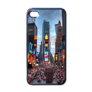 New York City Time Square Black Case for iphone 4  