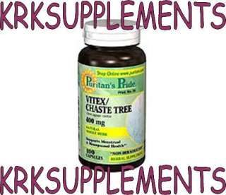 VITEX CHASTEBERRY 400mg 100 caps Menstrual Menopause 0610585456392 