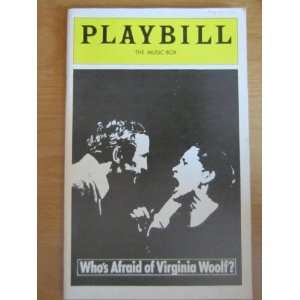    Playbill: The Music Box Whos Afraid of Virginia Woolf? Books