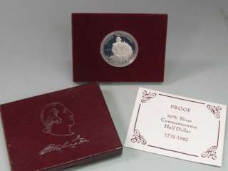 1982 George Washington Silver Proof Dollar Half Coin  