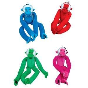  Colorful Monkey Plush Friends (1 dz): Toys & Games