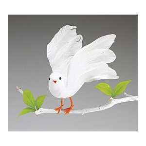  SET of 12 White Doves Florist Supply in Flight Craft 