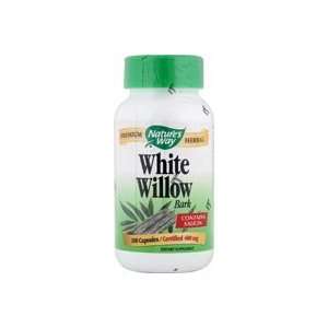  Natures Way   White Willow Bark, 400 mg, 100 capsules 