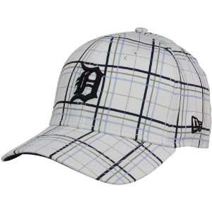 Detroit Tigers White Summer Plaid 39THIRTY Flex Hat (Small/Medium 