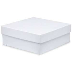  8 x 8 x 3 White Deluxe Gift Boxes