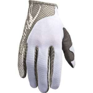  Fly Racing FLY Lite Race Gloves Youth White/Gray Medium 
