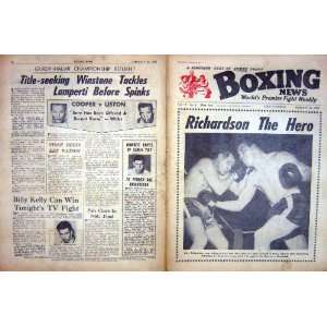   BOXING 1961 RICHARDSON KALBFELL COOPER LISTON CHARNLEY