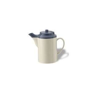   oz Dripless Teapot w/ Tether, Stoneware & Country Blue