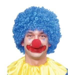  Blue Afro Clown Wig: Toys & Games