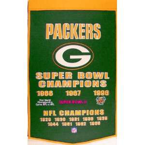  Green Bay Packers Dynasty Banner: Sports & Outdoors