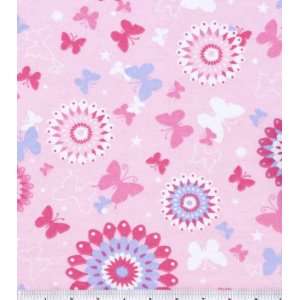  Snuggle Flannel Fabric Fantasy Butterfly