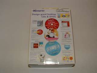 Memorex CD & DVD Starter Label Maker LabelMaker Kit NEW  