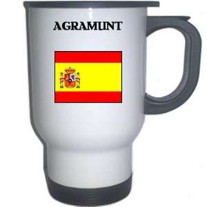  Spain (Espana)   AGRAMUNT White Stainless Steel Mug 