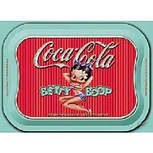  Betty Boop Coca Cola Metal Serving Tray: Kitchen & Dining