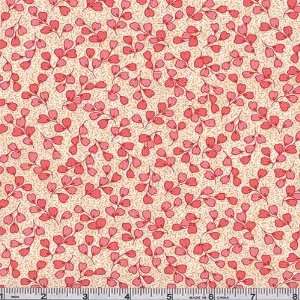  45 Wide Rosies Garden Petals Coral Fabric By The Yard 