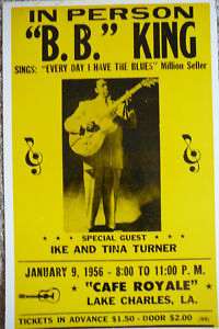 King w/special guests Ike & Tina Turner Poster  