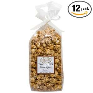 Thatchers Gourmet Specialties Popcorn, Caramel, 6 Ounce Bags (Pack of 