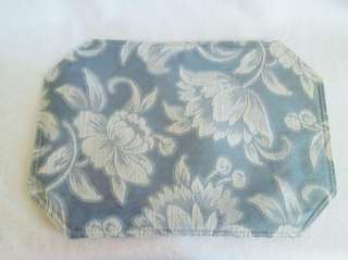Set of 3 Blue/White Floral Placemats 17.5x12 NEW  
