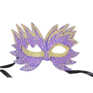 Beautiful Venetian Mask Purple Glitter Masquerade Party 
