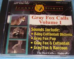 JOHNNY STEWART GRAY FOX CALLING VOL 1 CD 4 TRACKS 60 MIN  