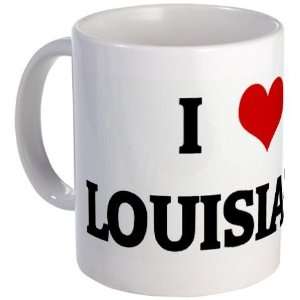  I Love LOUISIANA Humor Mug by CafePress: Kitchen & Dining