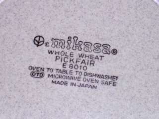 20 Pcs MIKASA Whole Wheat / Pickfair Dinnerware / Stoneware / Pottery 