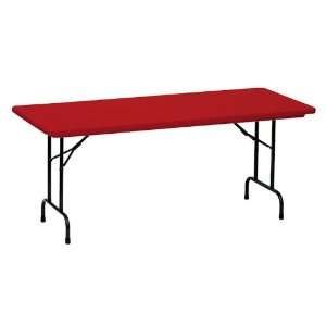    72 x 30 Blow Molded Folding Table by Correll: Furniture & Decor