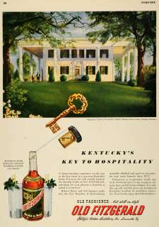 1949 Ad Old Fitzgerald Duval Headley Bourbon Whiskey   ORIGINAL 
