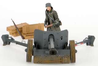 German WWII Pak 40 75mm Anti Tank Gun: 1:18 Scale  